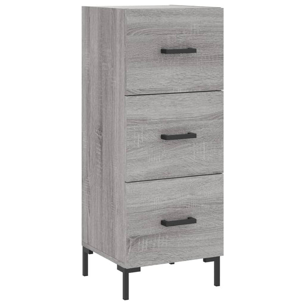 Graues Sideboard Garyfalia 34,5x34x90cm (Holz)
