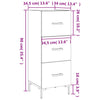 Graues Sideboard Garyfalia 34,5x34x90cm (Holz)