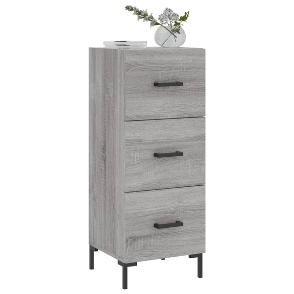 Graues Sideboard Garyfalia 34,5x34x90cm (Holz)