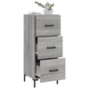Graues Sideboard Garyfalia 34,5x34x90cm (Holz)