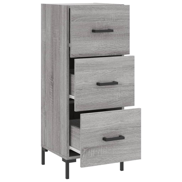 Graues Sideboard Garyfalia 34,5x34x90cm (Holz)