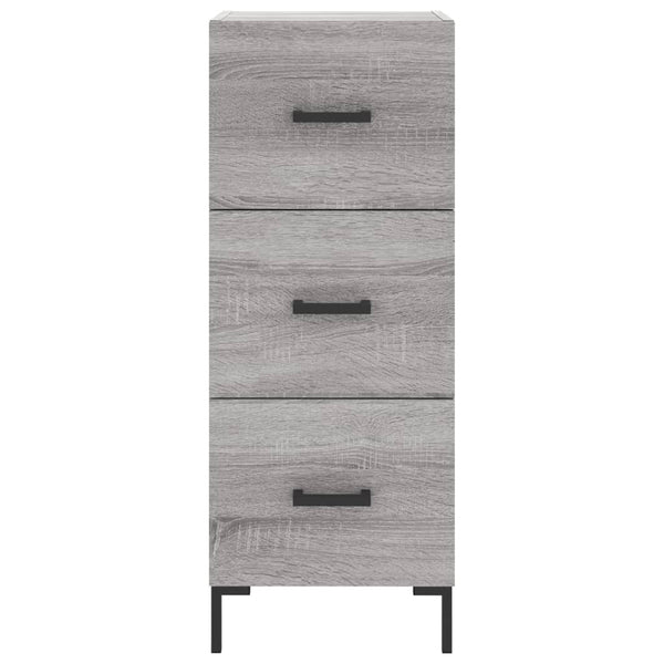 Graues Sideboard Garyfalia 34,5x34x90cm (Holz)
