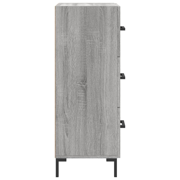 Graues Sideboard Garyfalia 34,5x34x90cm (Holz)