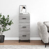 Graues Sideboard Garyfalia 34,5x34x90cm (Holz)