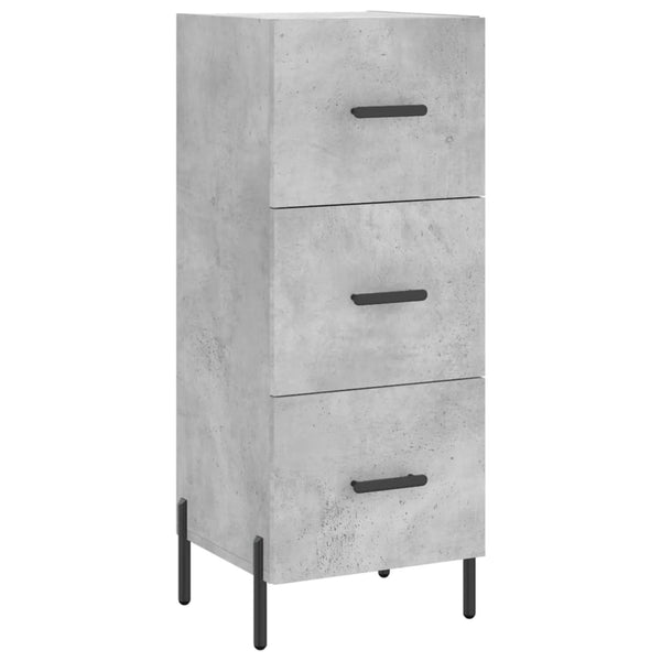 Betongraues Sideboard Tvetanca 34,5x34x90cm (Holz)