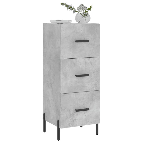 Betongraues Sideboard Tvetanca 34,5x34x90cm (Holz)