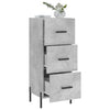 Betongraues Sideboard Tvetanca 34,5x34x90cm (Holz)