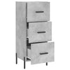 Betongraues Sideboard Tvetanca 34,5x34x90cm (Holz)