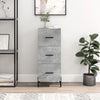 Betongraues Sideboard Tvetanca 34,5x34x90cm (Holz)