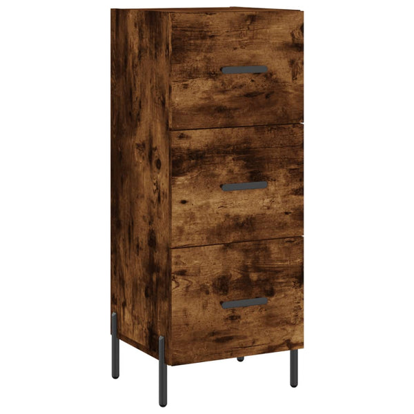 Räuchereiche Sideboard Tvetanca 34,5x34x90cm (Holz)