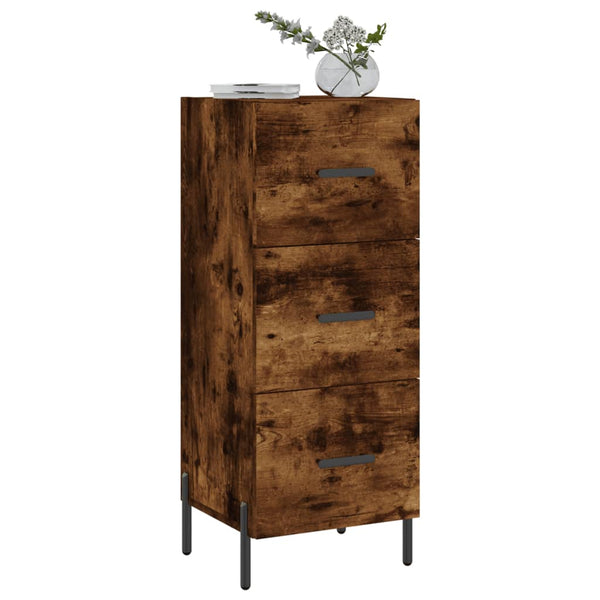 Räuchereiche Sideboard Tvetanca 34,5x34x90cm (Holz)