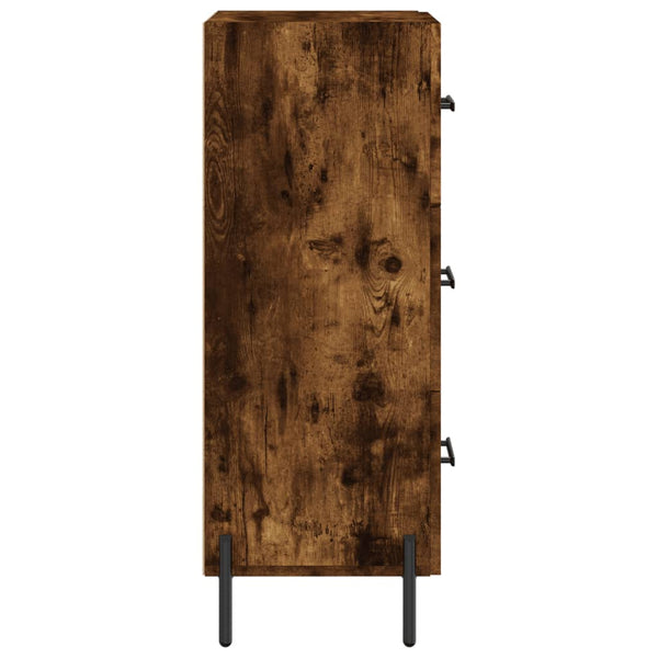 Räuchereiche Sideboard Tvetanca 34,5x34x90cm (Holz)