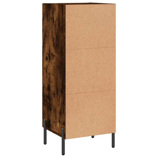 Räuchereiche Sideboard Tvetanca 34,5x34x90cm (Holz)