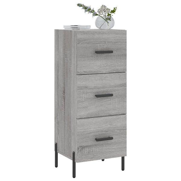 Graues Sideboard Tvetanca 34,5x34x90cm (Holz)
