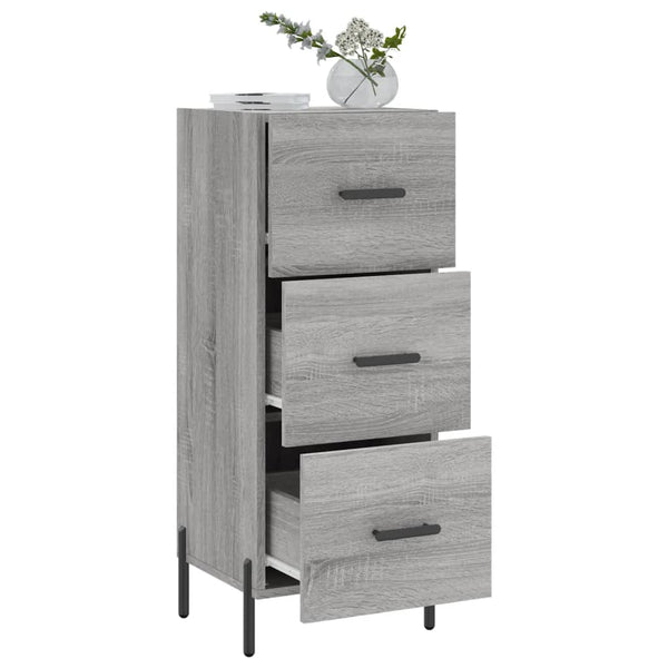 Graues Sideboard Tvetanca 34,5x34x90cm (Holz)