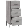 Graues Sideboard Tvetanca 34,5x34x90cm (Holz)