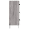 Graues Sideboard Tvetanca 34,5x34x90cm (Holz)
