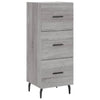 Graues Sideboard Istafie 34,5x34x90cm (Holz)
