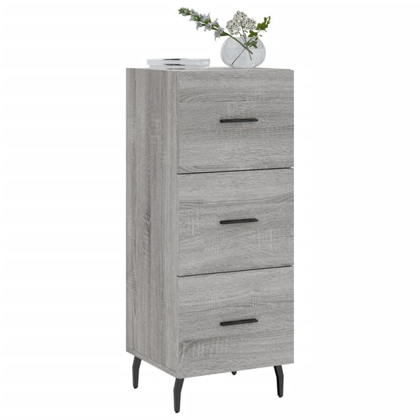 Graues Sideboard Istafie 34,5x34x90cm (Holz)