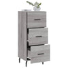Graues Sideboard Istafie 34,5x34x90cm (Holz)