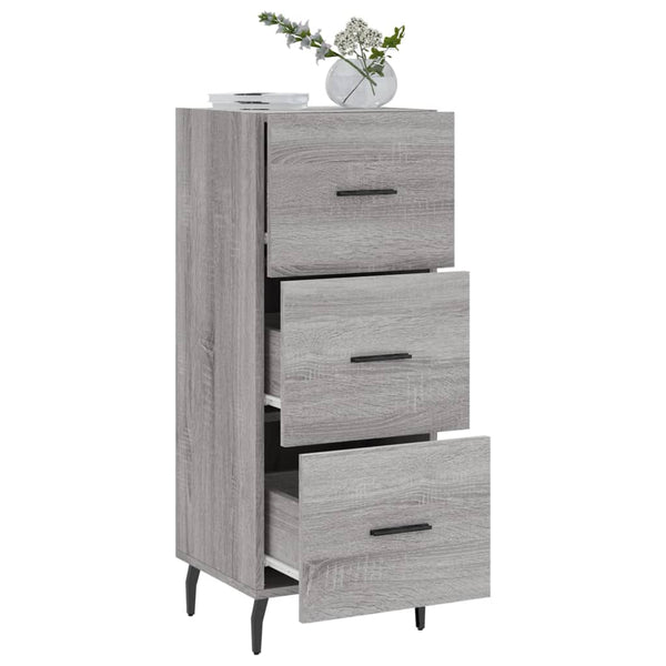 Graues Sideboard Istafie 34,5x34x90cm (Holz)