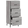 Graues Sideboard Istafie 34,5x34x90cm (Holz)
