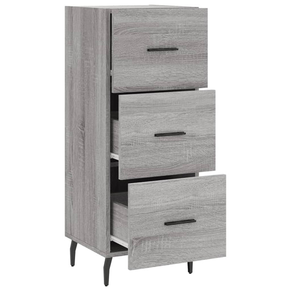 Graues Sideboard Istafie 34,5x34x90cm (Holz)