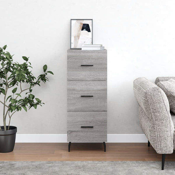 Graues Sideboard Istafie 34,5x34x90cm (Holz)