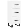 Weißes Sideboard Cseri 34,5x34x90cm (Holz)