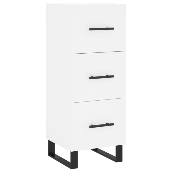 Weißes Sideboard Cseri 34,5x34x90cm (Holz)