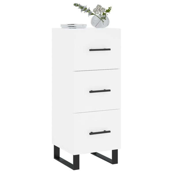 Weißes Sideboard Cseri 34,5x34x90cm (Holz)