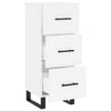 Weißes Sideboard Cseri 34,5x34x90cm (Holz)