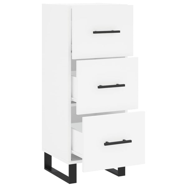 Weißes Sideboard Cseri 34,5x34x90cm (Holz)