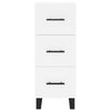 Weißes Sideboard Cseri 34,5x34x90cm (Holz)