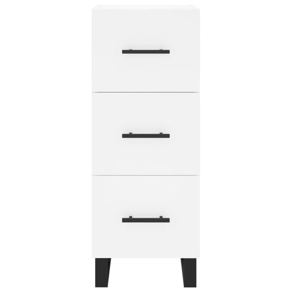 Weißes Sideboard Cseri 34,5x34x90cm (Holz)