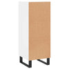 Weißes Sideboard Cseri 34,5x34x90cm (Holz)