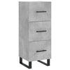 Betongraues Sideboard Cseri 34,5x34x90cm (Holz)