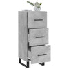 Betongraues Sideboard Cseri 34,5x34x90cm (Holz)