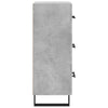 Betongraues Sideboard Cseri 34,5x34x90cm (Holz)