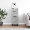 Betongraues Sideboard Cseri 34,5x34x90cm (Holz)