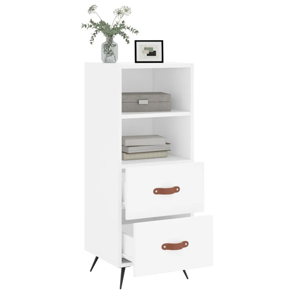 Weiße Anrichte Ruthie 34,5x34x90cm (Holz)