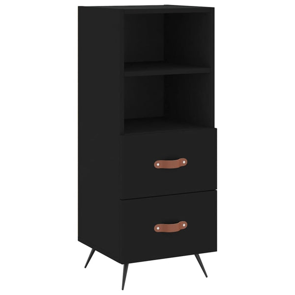 Schwarzes Sideboard Ruthie 34,5x34x90cm (Holz)