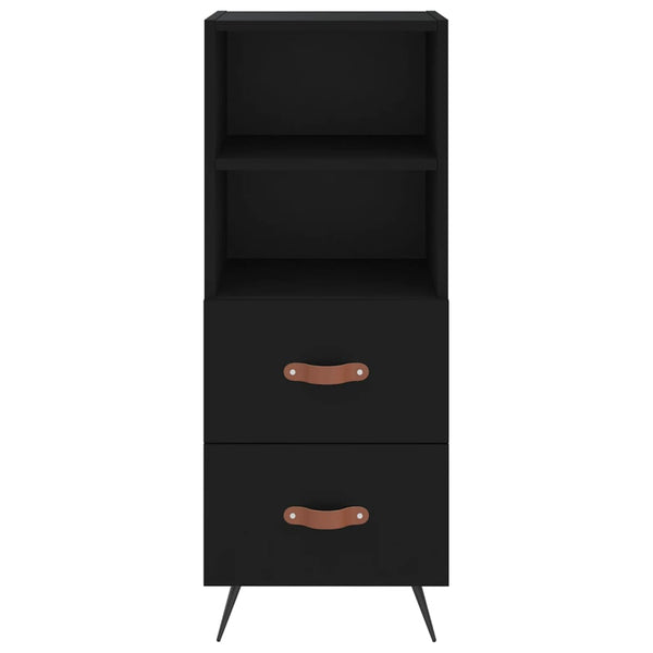 Schwarzes Sideboard Ruthie 34,5x34x90cm (Holz)