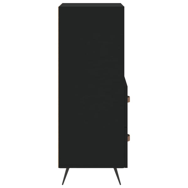 Schwarzes Sideboard Ruthie 34,5x34x90cm (Holz)