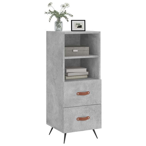 Anrichte Ruthie in Betongrau, 34,5x34x90cm (Holz)
