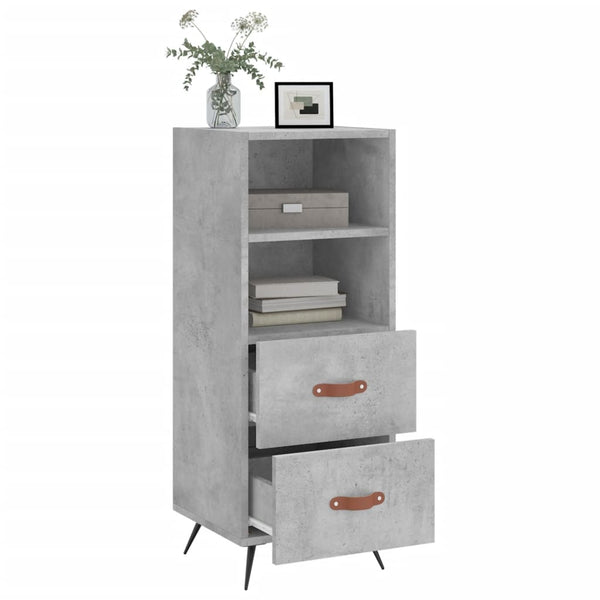 Anrichte Ruthie in Betongrau, 34,5x34x90cm (Holz)