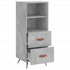 Anrichte Ruthie in Betongrau, 34,5x34x90cm (Holz)