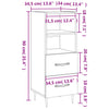 Sideboard Ciopata, weiß 34,5x34x90cm (Holz)