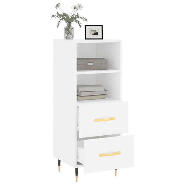 Sideboard Ciopata, weiß 34,5x34x90cm (Holz)