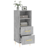 Kommode Lize 34,5x34x90 cm, Betongrau (Holz)